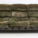 Luciano Frigerio Mid-Century Modern Italian Wood and Suede Sofa "Ussaro",70