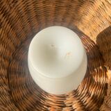 Antique enamelled opaline vase