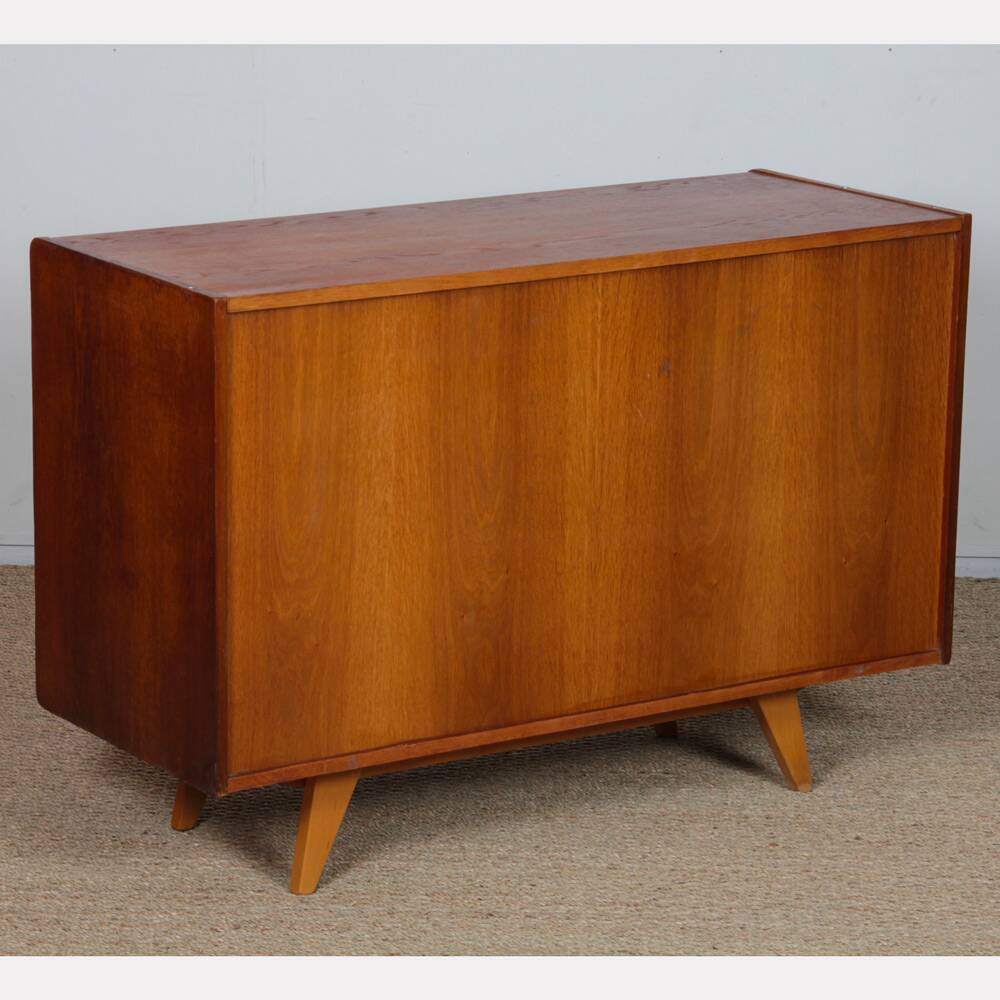 Pink and white chest of drawers by Jiri Jiroutek, model U-452 circa 1960