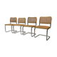 Lot de 4 chaises modèle Cesca de Marcel Breuer