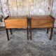 Pair of scandinavian vintage wood bedside tables