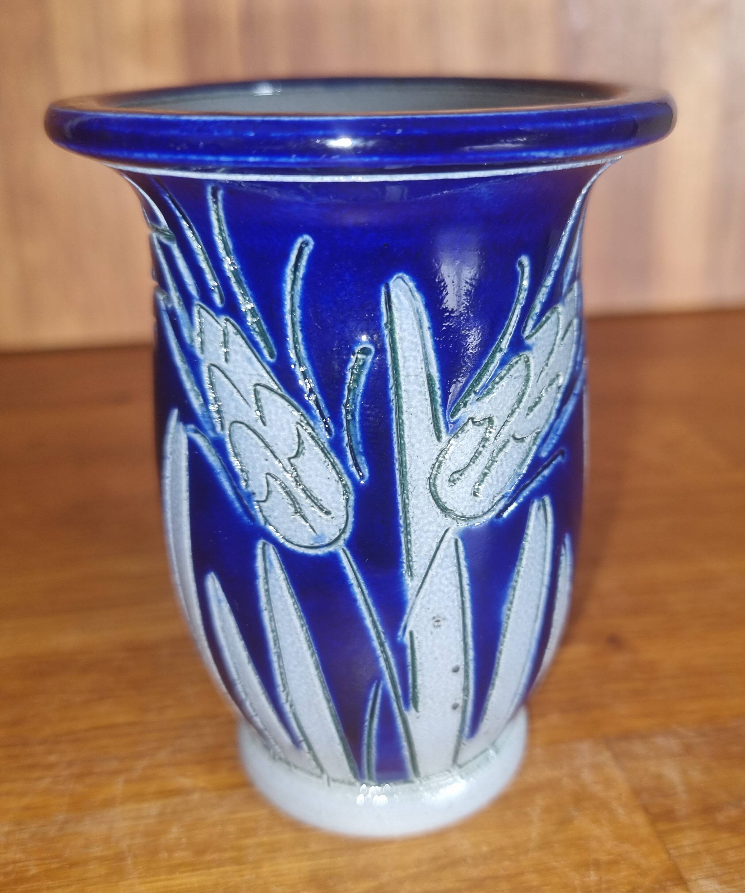 Small Burger Betschdorf vase, Alsace salt stoneware