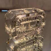 Double crystal salt dish