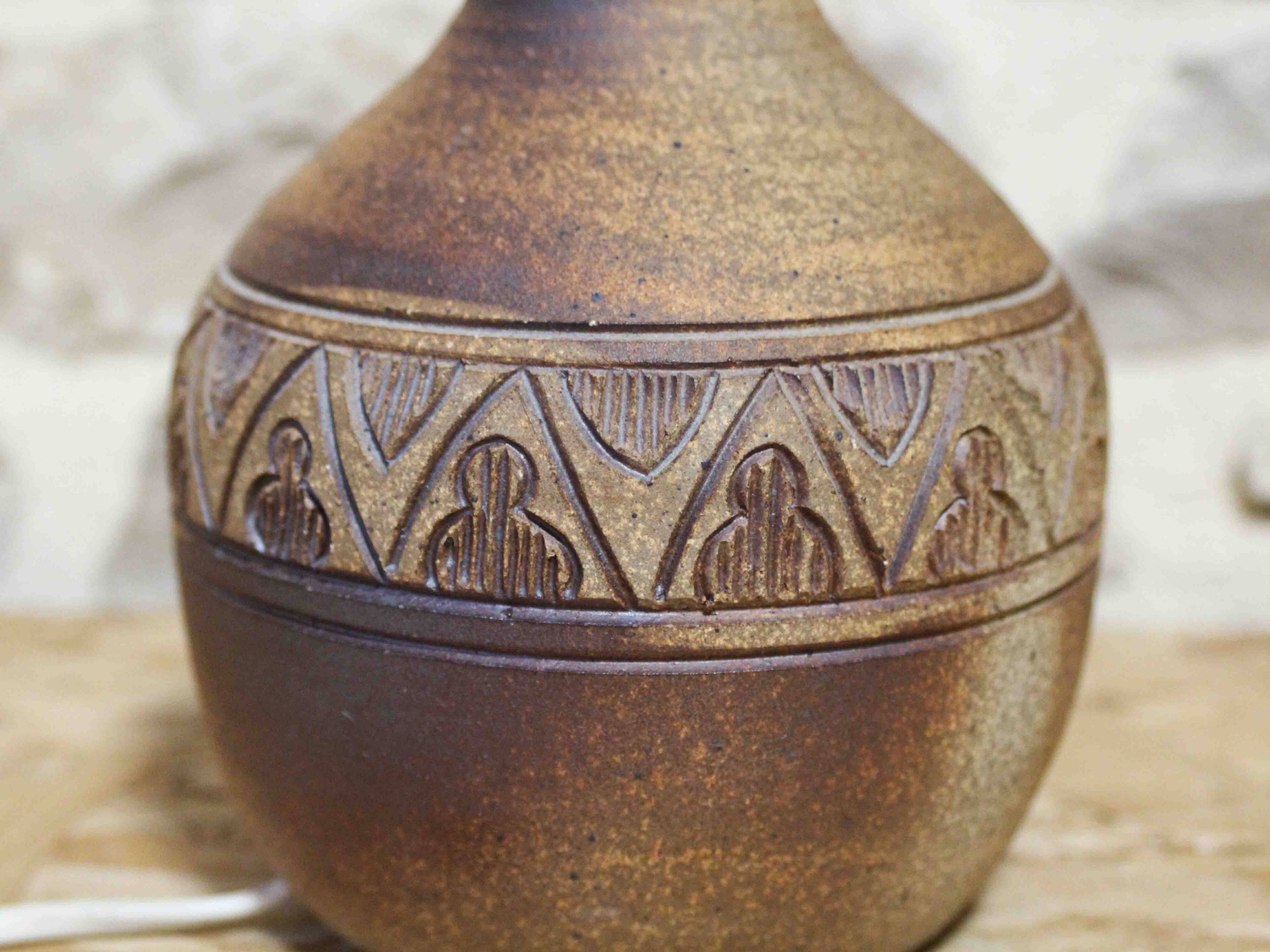Stoneware lamp base