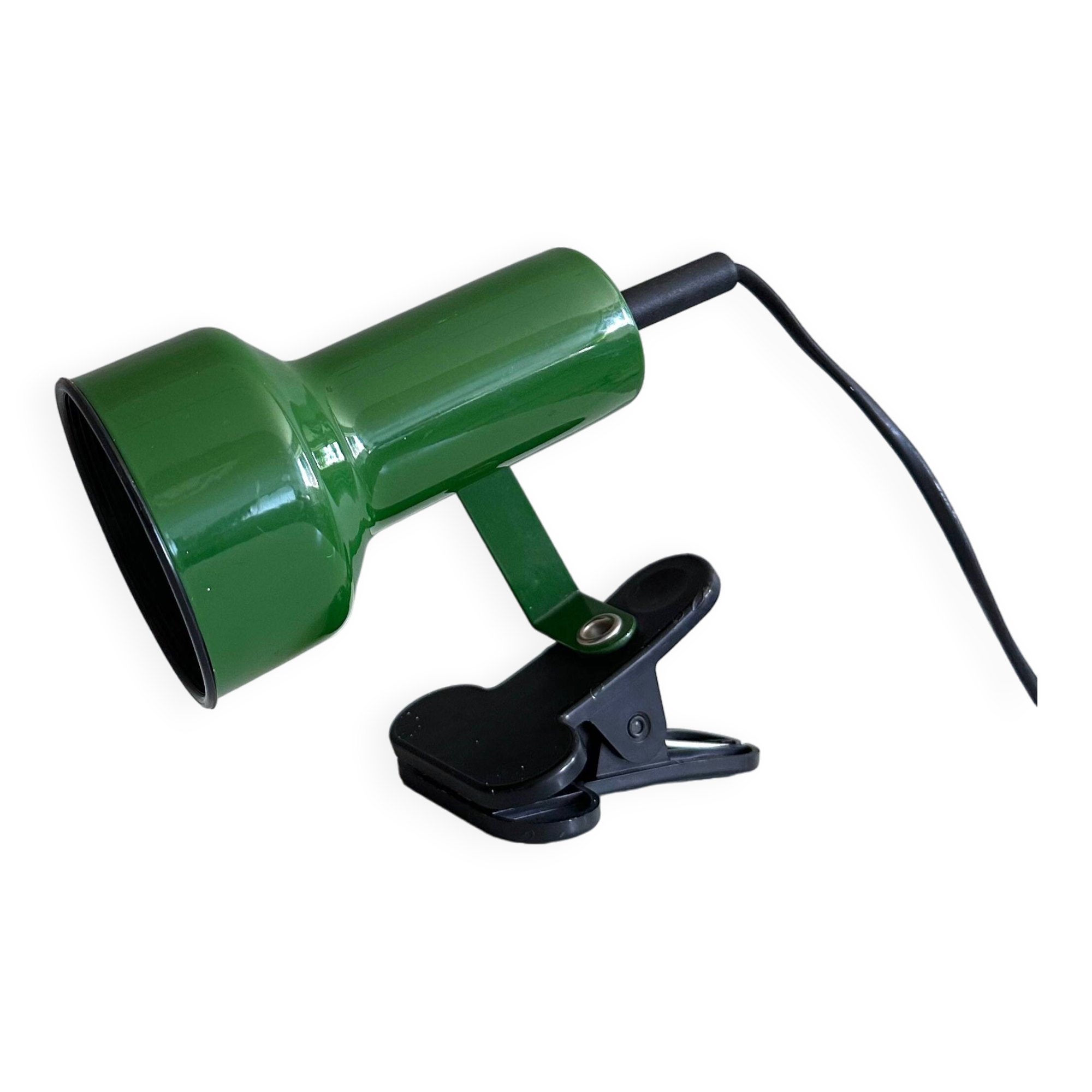 ELBE 4485 Deco Domo clamp lamp green, 80's