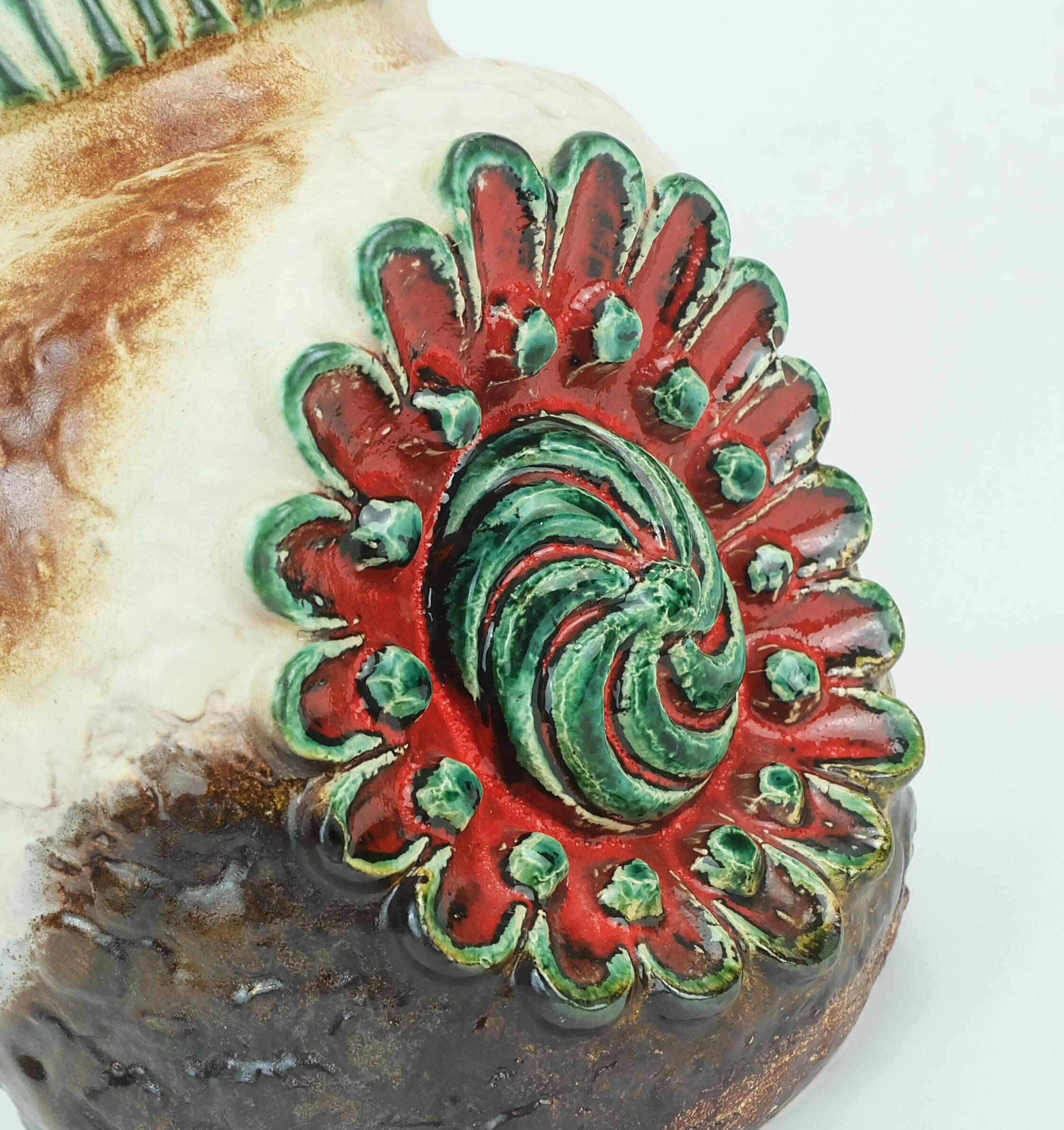 Dumler & breiden mid century vase jug model 53/21 relief decor