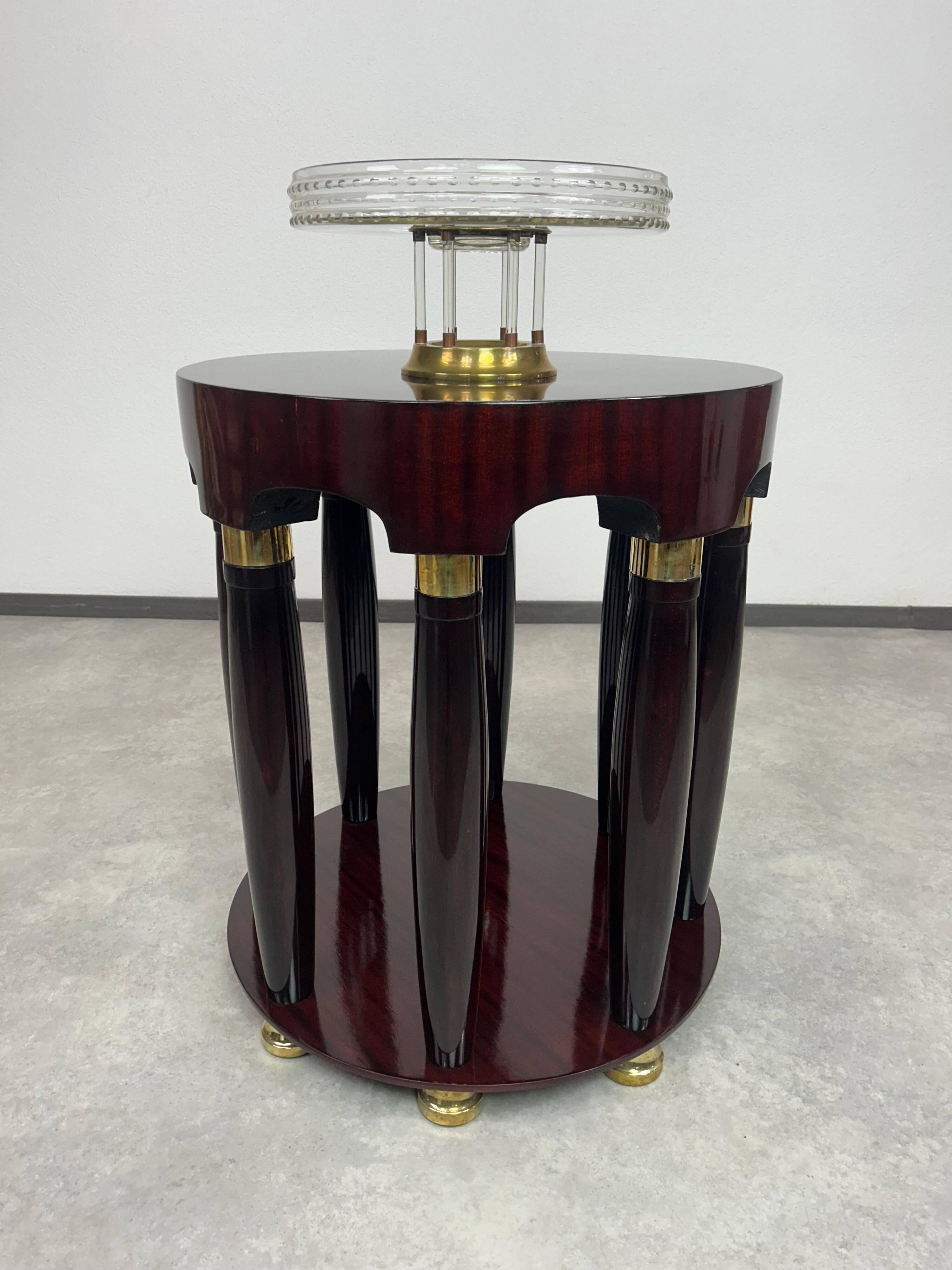 Very rare Secessionist coffee table by Haberfeld designed by Adolf Loos for F.O. Schmidt.