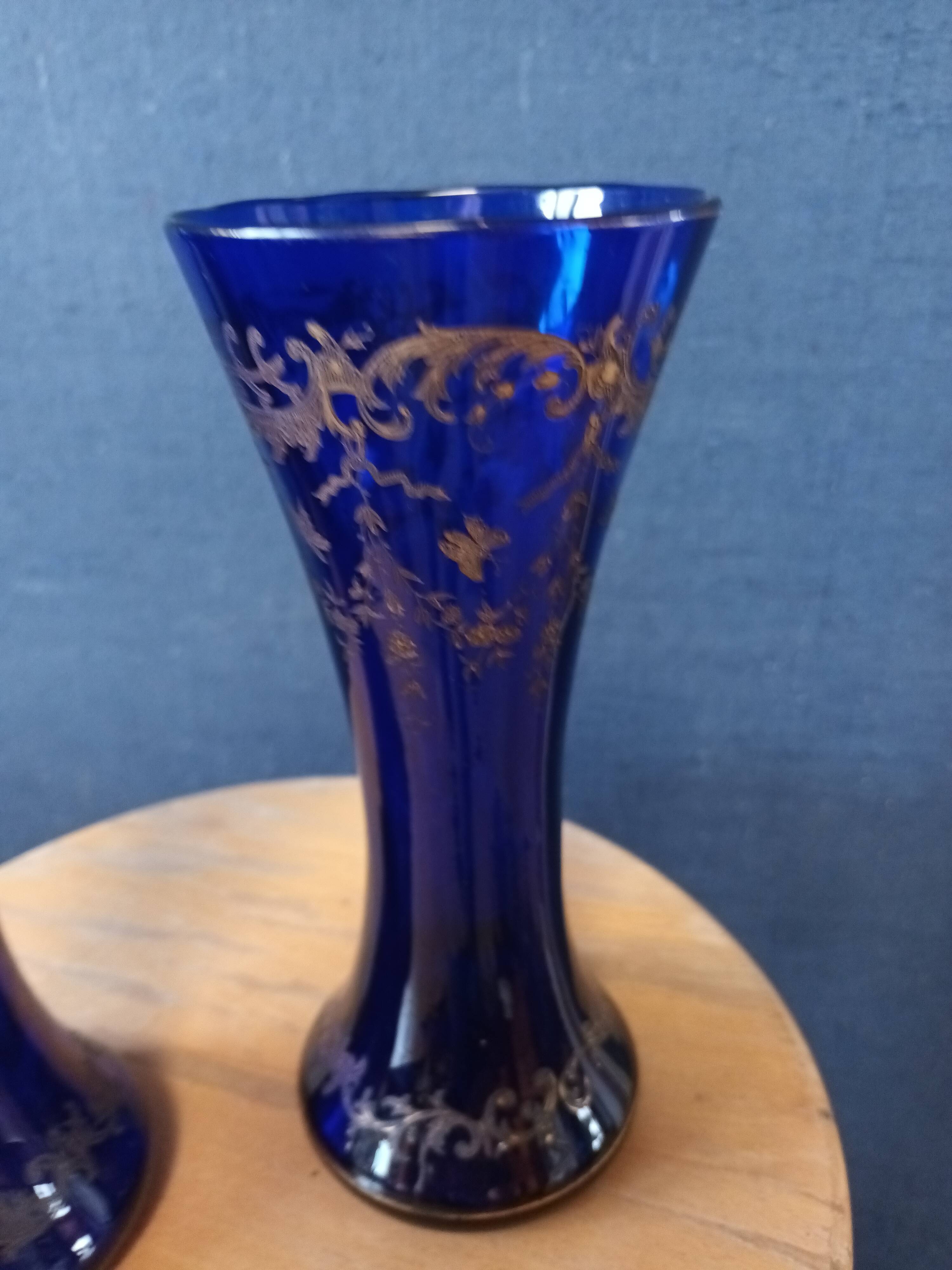 Paire de vase cristal de Sèvres Selency