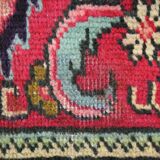 Tapis persan fait à la main en laine rouge 283x420cm