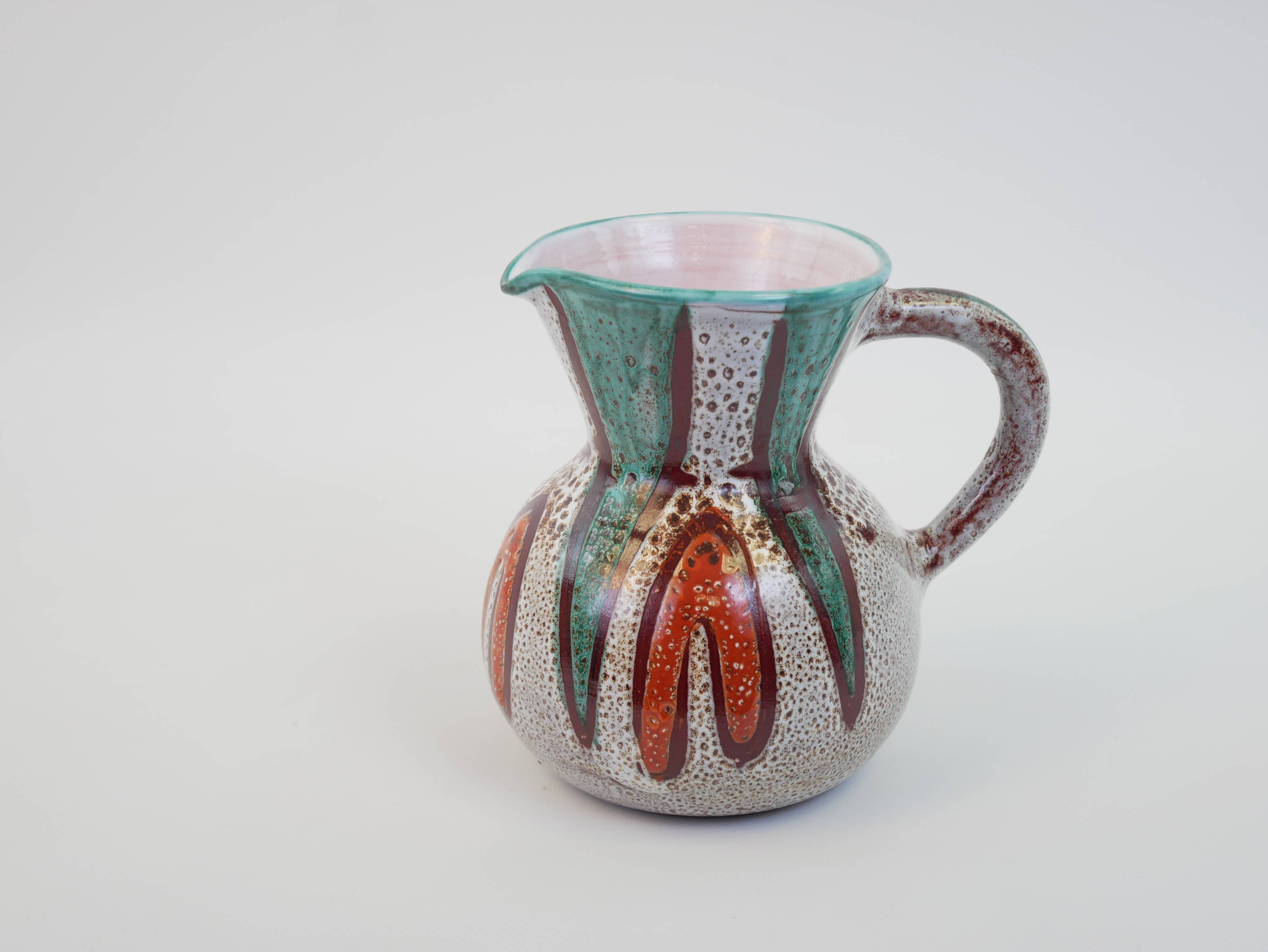 Vallauris ceramic pitcher by Daniel Etienne