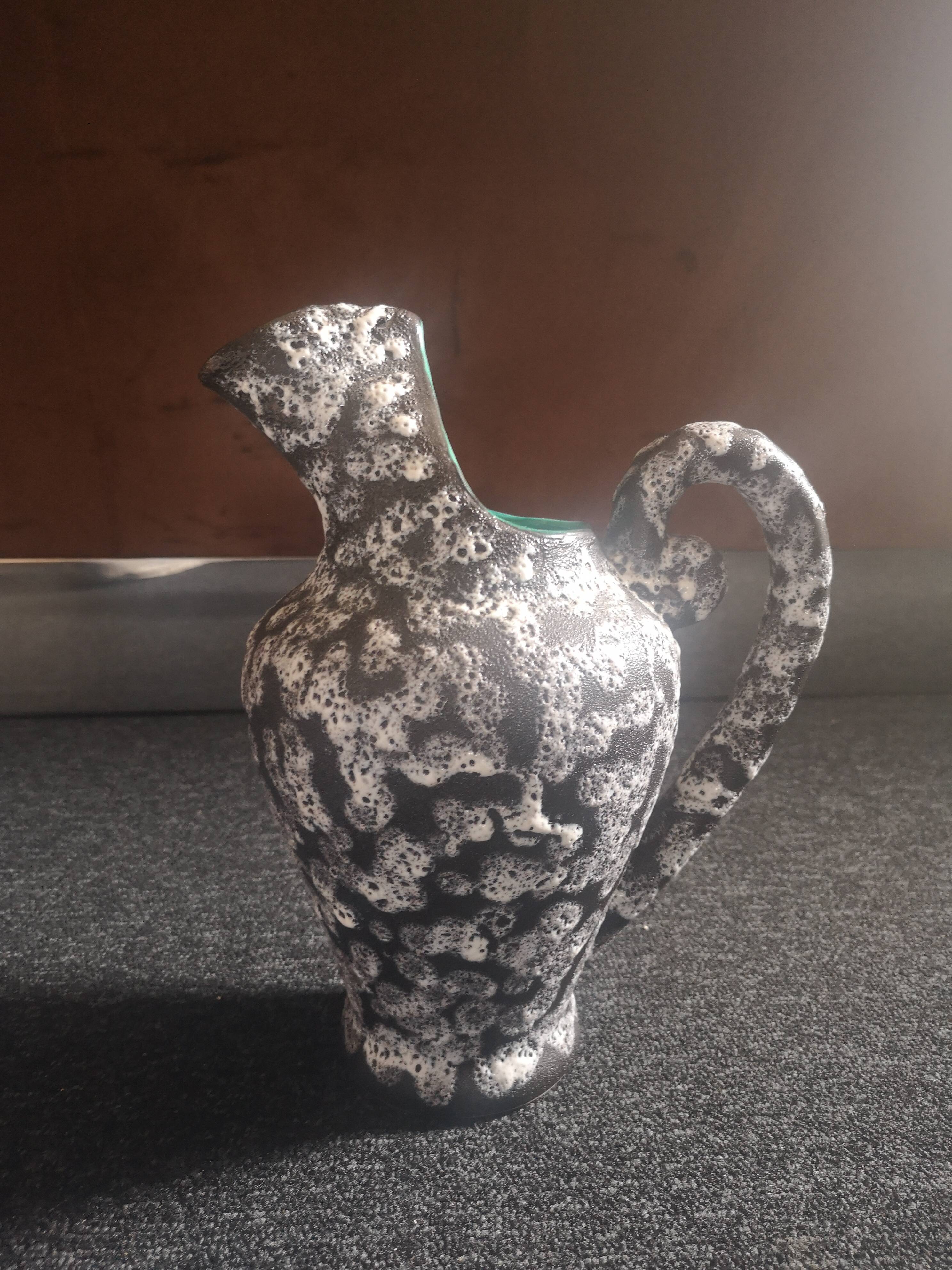 Large ceramic pitcher washes Vallauris signed Musarra