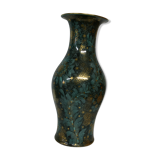 Large vase in green faience and gold Germany Handverfahren magic