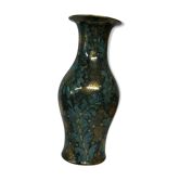 Large vase in green faience and gold Germany Handverfahren magic