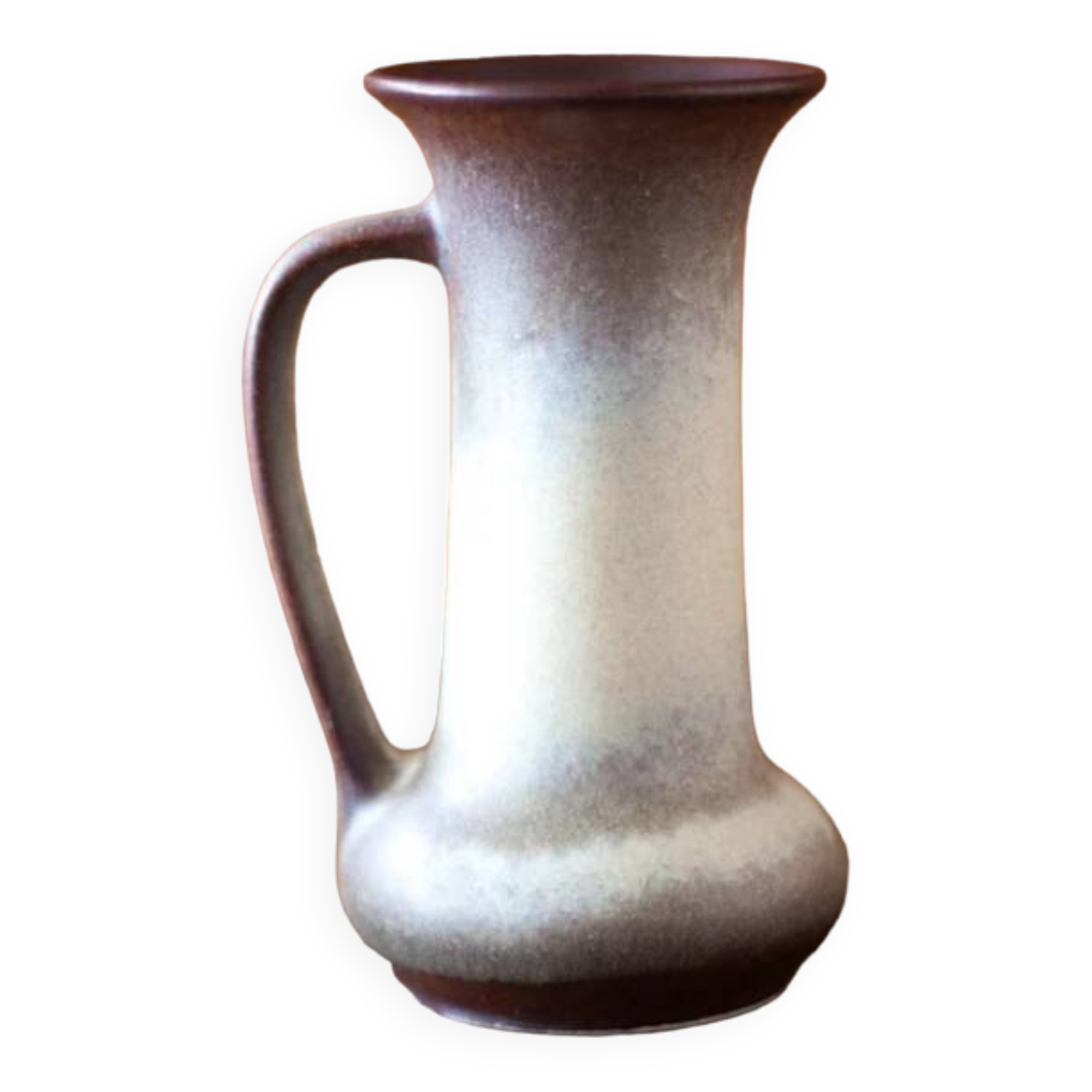 Steuler ceramic vase 715/15, vase with handle, made in Germany, collection, flower pot
