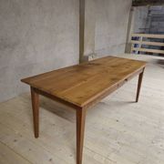 Table de Ferme rustique en merisier massif 19éme - 1m91.5