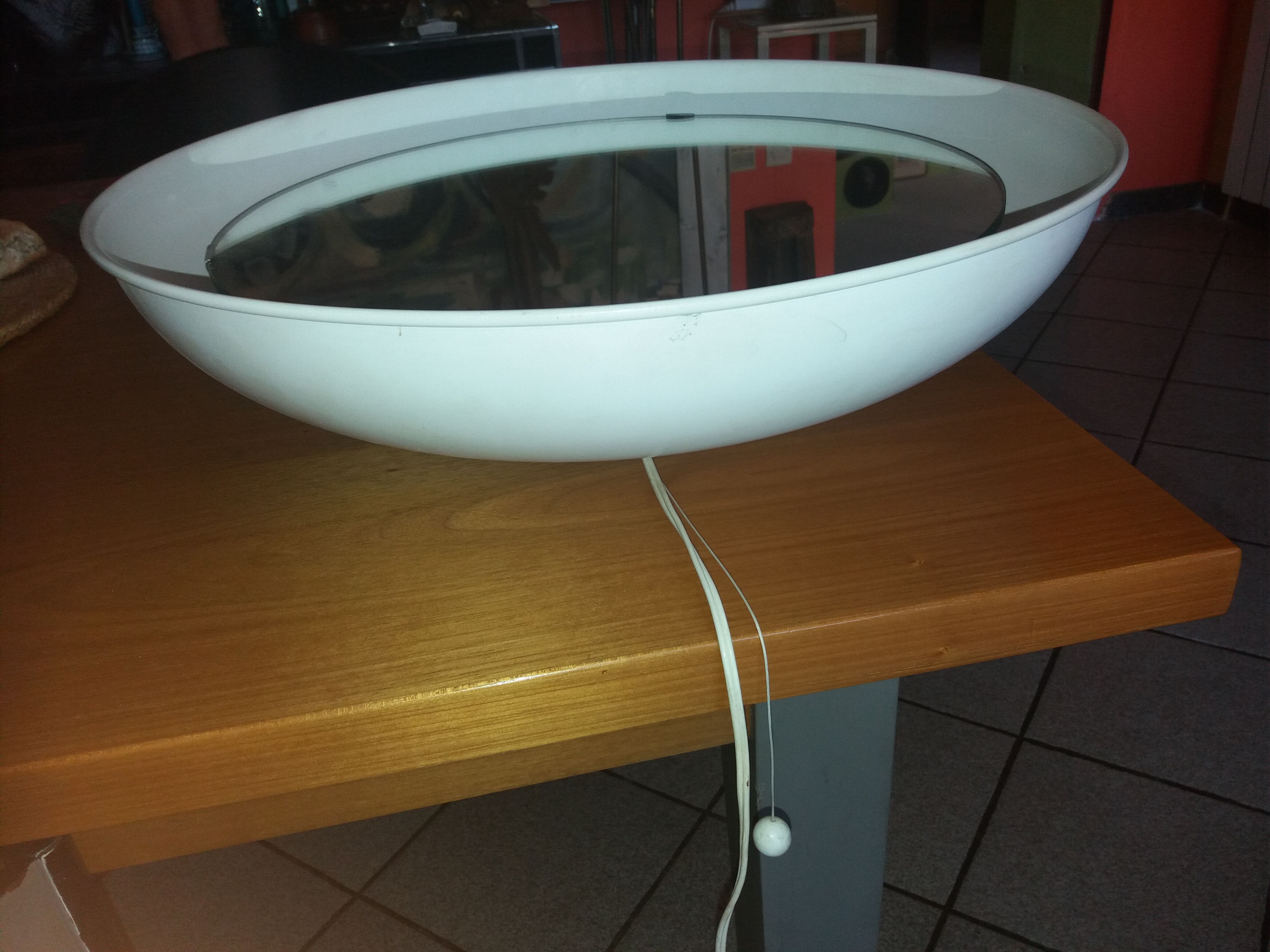 Backlit mirror by Poul Henningsen for Louis Poulsen, 1960 - 50x50cm