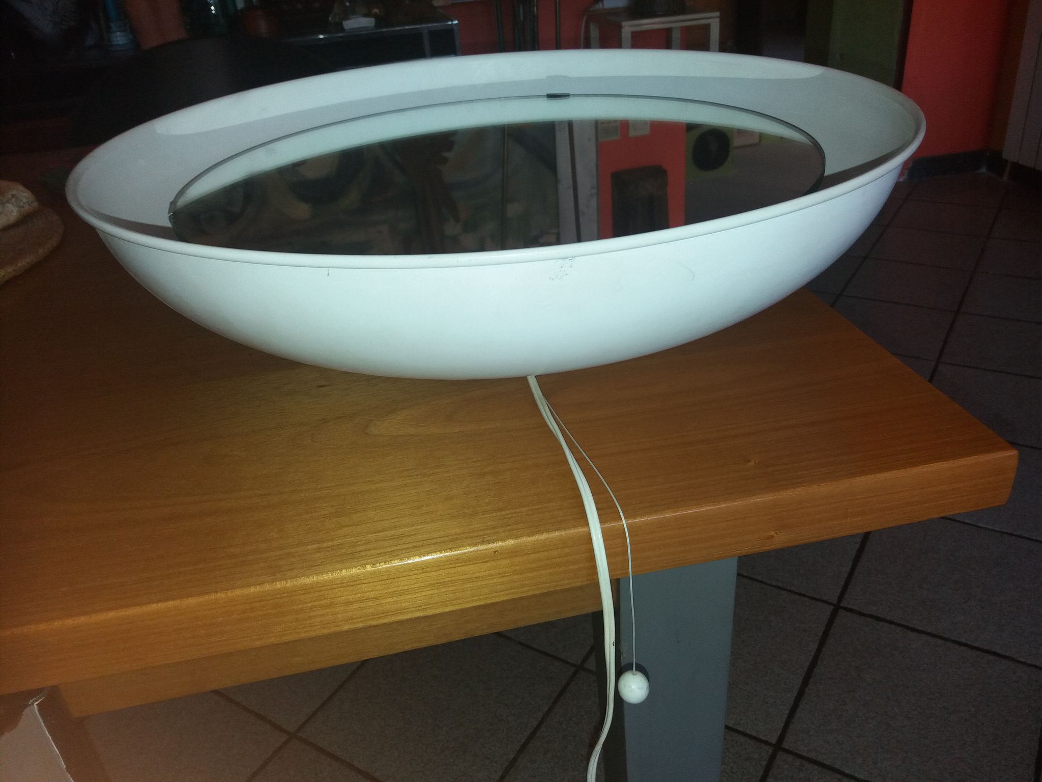 Backlit mirror by Poul Henningsen for Louis Poulsen, 1960 - 50x50cm