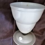 Modernist art deco aluminum cutting lamp