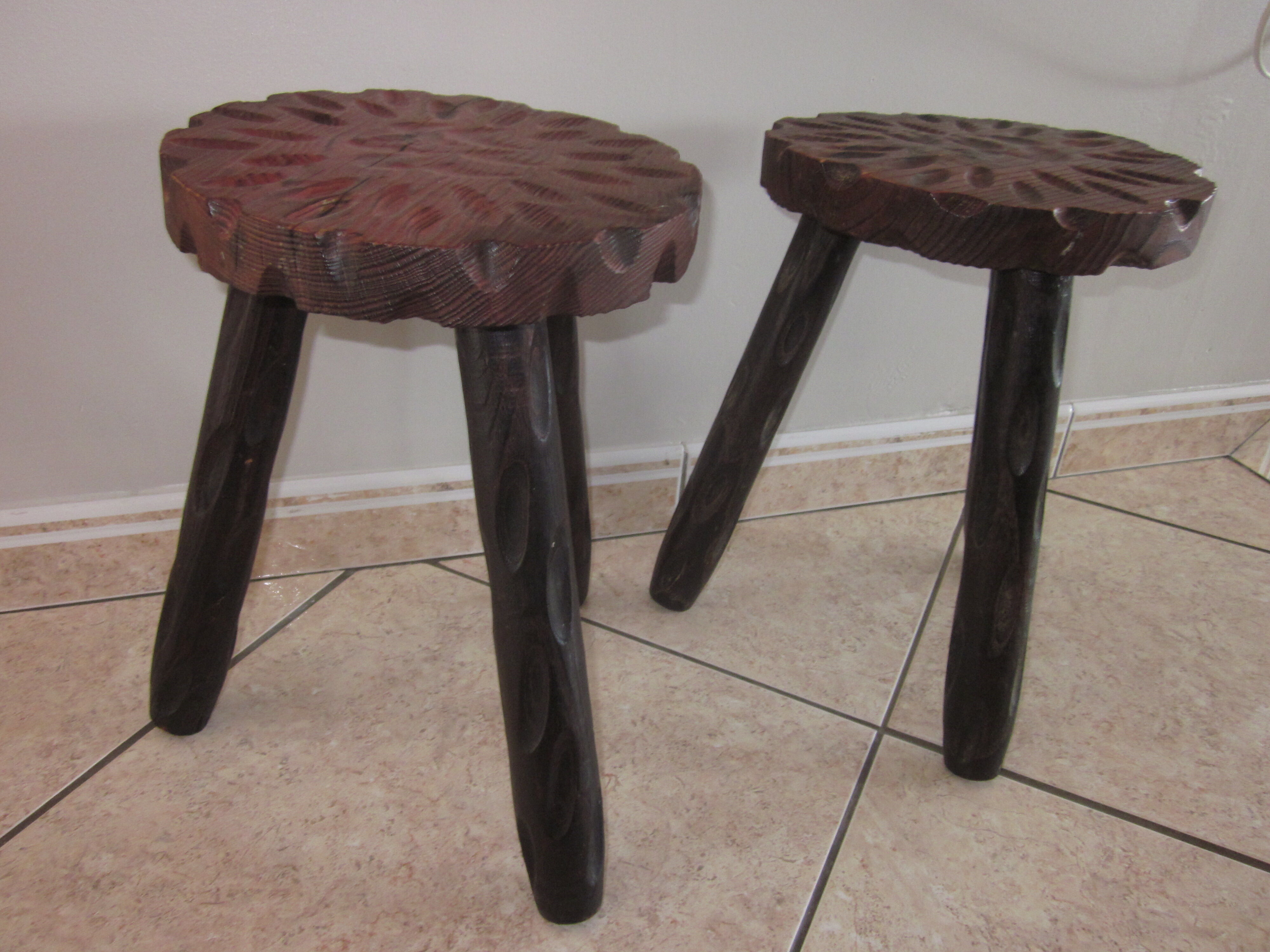 Pair of old stools