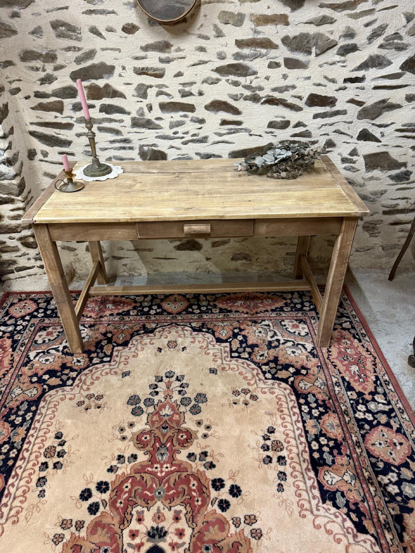 Table ou bureau en bois, rénové