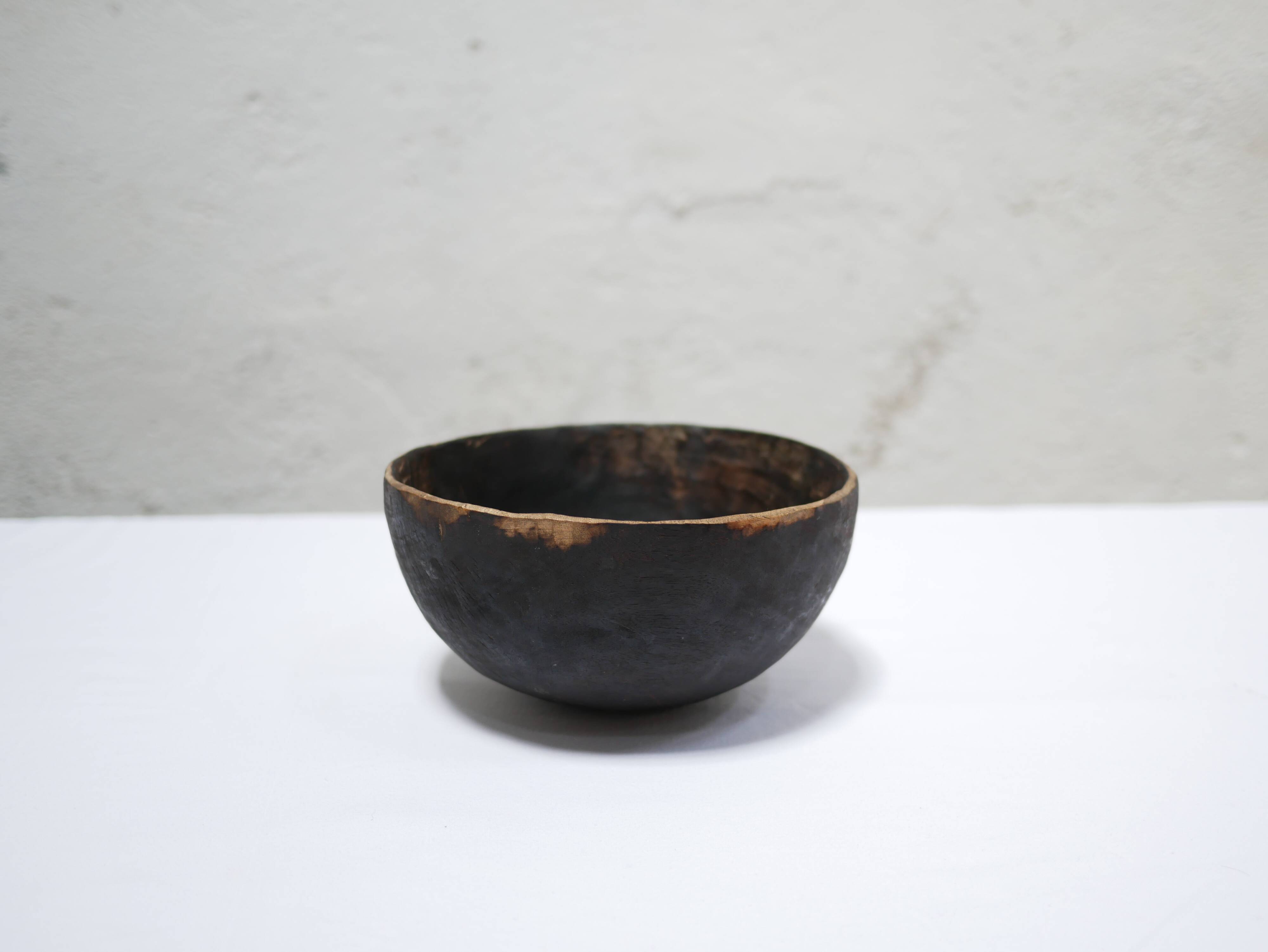 Old African wooden bowl