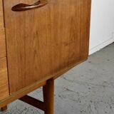 Buffet/Long John en teck « Avalon » du milieu du siècle. Style vintage élégant.