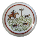 Large serving dish, Couleuvre porcelain, Hunting, Pierre Chambry