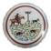 Large serving dish, Couleuvre porcelain, Hunting, Pierre Chambry