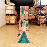 Moroccan Berber carpet hallway Boujaad 417 x 75 cm new