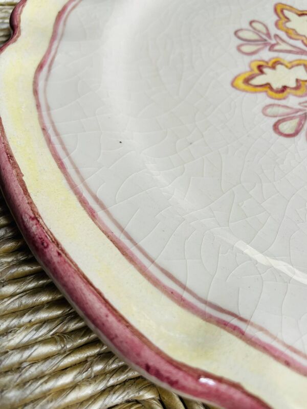 Assiette en terre cuite emmaillée Foucard Jourdan Vallauris