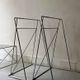 Large smoked glass and chrome metal desk, Sauze design 1970.