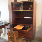 Scandinavian-style teak secretary