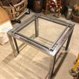 Vintage chrome coffee table