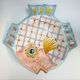 Hand-painted ceramic fish plate – Vietri sul Mare, Italy