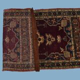 Tapis Hereké ancien, Turquie, 55 cm x 102 cm, laine nouée main, XIXème siècle