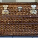 early 20th century wicker trunk