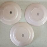 Set of 9 iron earth plates