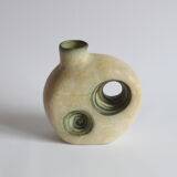 Space Age Ceramic Vase with Openings by Nikos Dazelidis, Athens, 1960s