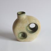 Vase en céramique de l’ère spatiale avec ouvertures par Nikos Dazelidis, Athènes, années 1960
