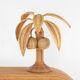 Paire de lampes «palmier» en rotin