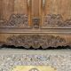 19th-century Norman wedding armoire in blonde oak.