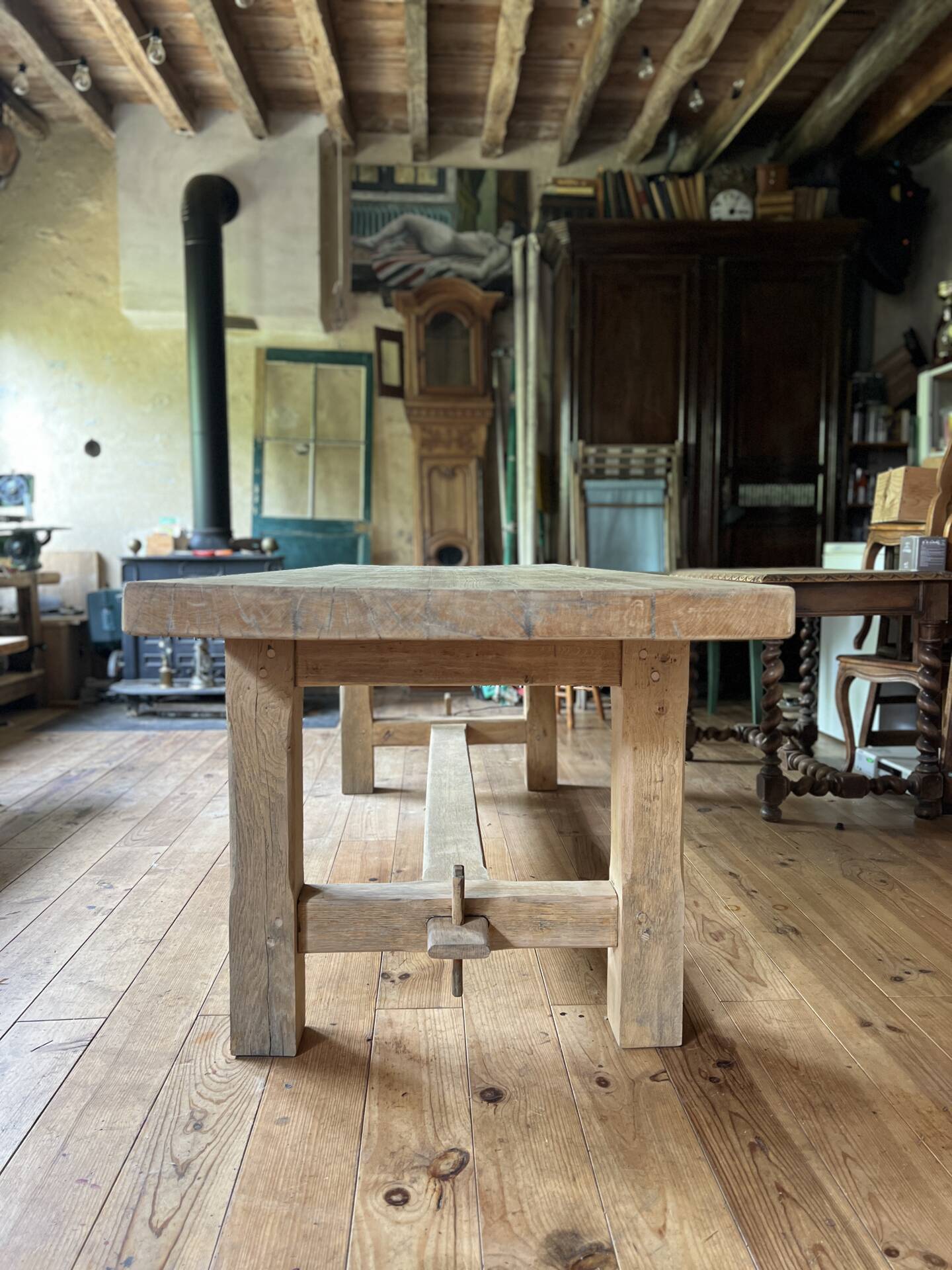 Farmhouse table - solid elm
