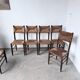 Série de 6 chaises paille et chêne beauche
