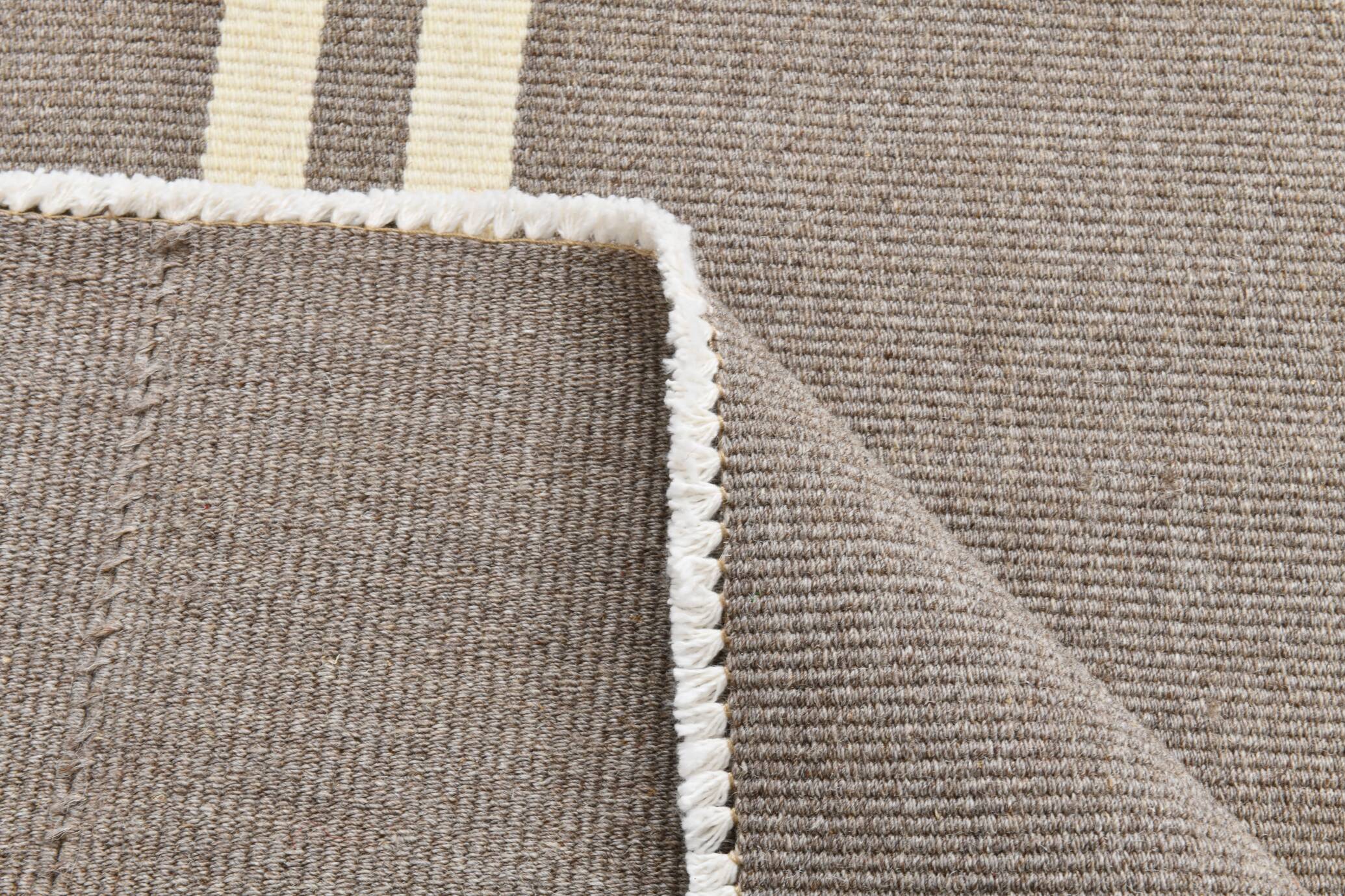 8x10 Gray Beige Vintage Kilim Rug, 235x317Cm