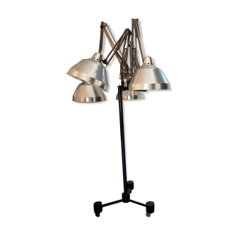 Lampe medicale industrielle 4 bras années 60