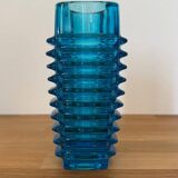 Vase en verre pressé “radiateur” de Frantisek Vizner, années 1960.