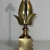 Lampe fleur en laiton