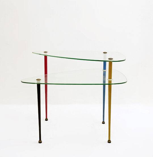 Italian "Arlecchino" side table by Edoardo Paoli for Vitrex, 1950s