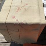 Sheet 2 places linen new embroidered BD pink dark beige canvas