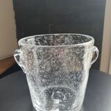 Seau à glace verre bullé